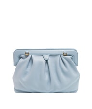 COCCINELLE DILETTA SOFT Clutch aus geh&auml;mmertem Leder Nebelblau - Damentaschen - 3