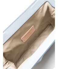 COCCINELLE DILETTA SOFT Clutch aus geh&auml;mmertem Leder Nebelblau - Damentaschen - 6