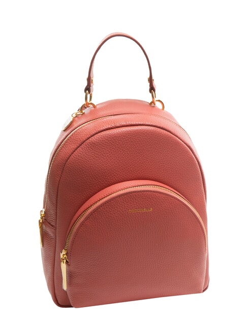 ALPHA Rucksack aus geh&auml;mmertem Leder mit Tasche Topf - Damentaschen