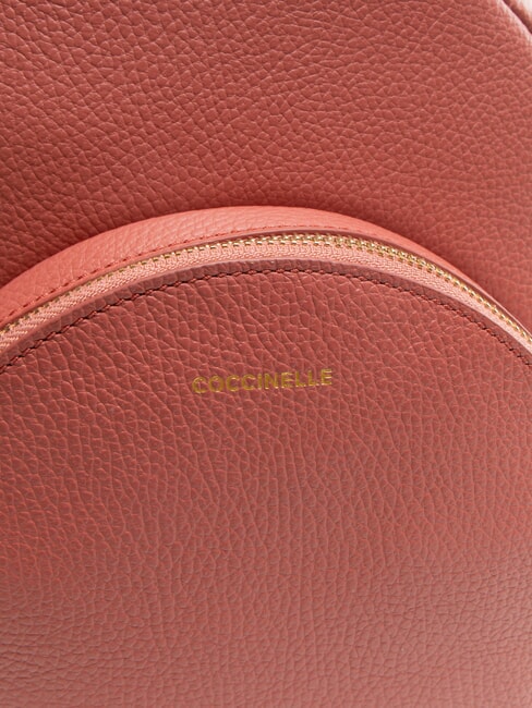 ALPHA Rucksack aus geh&auml;mmertem Leder mit Tasche Topf - Damentaschen