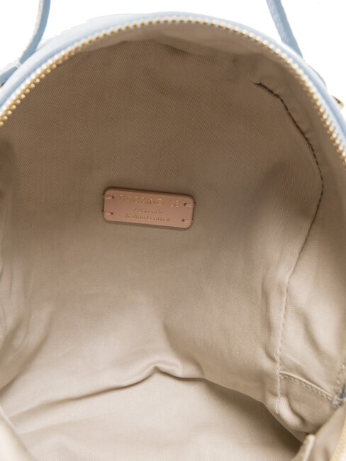 VOILE Mini-Rucksack aus geh&auml;mmertem Leder Nebelblau - Damentaschen