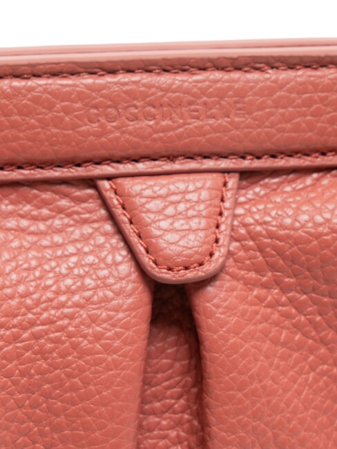 DILETTA SOFT Clutch aus geh&auml;mmertem Leder Topf - Damentaschen