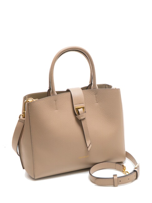 ALBA Tote Bag aus geh&auml;mmertem Leder Puderrosa - Damentaschen