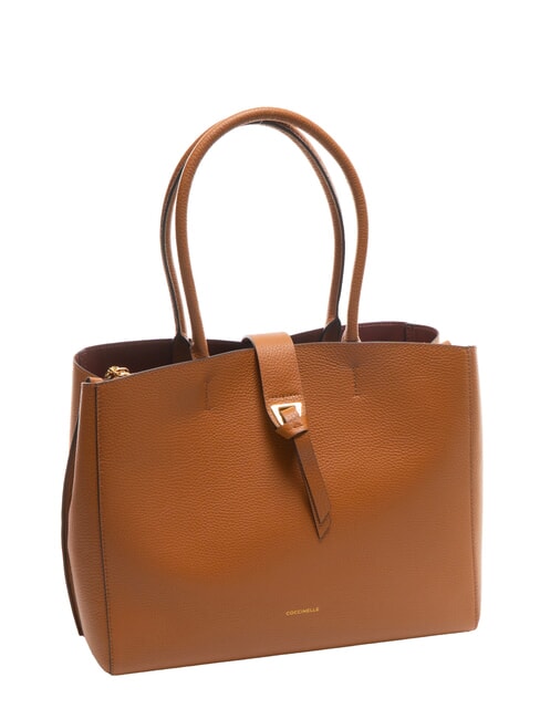 ALBA Schultertasche aus geh&auml;mmertem Leder CUIR - Damentaschen