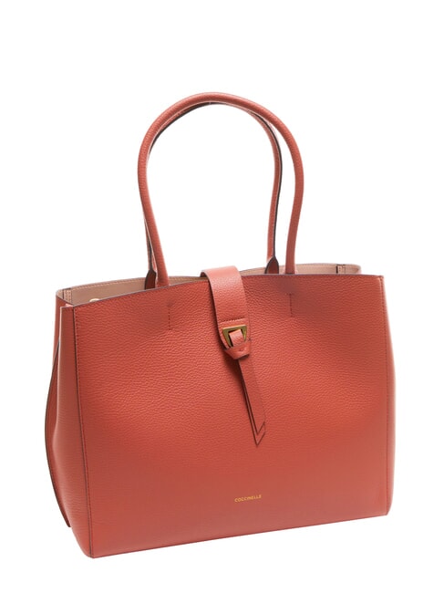 ALBA Schultertasche aus geh&auml;mmertem Leder Topf - Damentaschen