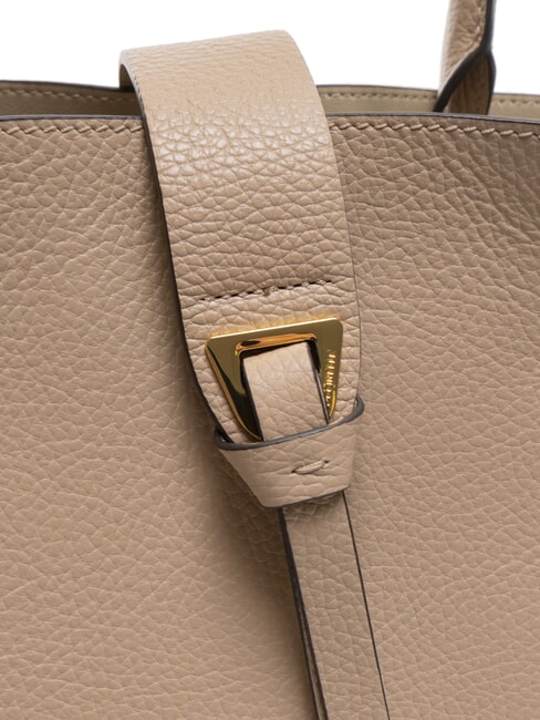 ALBA Schultertasche aus geh&auml;mmertem Leder Puderrosa - Damentaschen