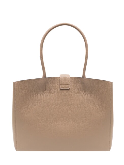 ALBA Schultertasche aus geh&auml;mmertem Leder Puderrosa - Damentaschen