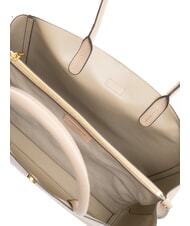 COCCINELLE ALBA Schultertasche aus geh&auml;mmertem Leder Puderrosa - Damentaschen - 7