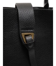 COCCINELLE ALBA Schultertasche aus geh&auml;mmertem Leder Schwarz - Damentaschen - 5