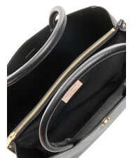 COCCINELLE ALBA Schultertasche aus geh&auml;mmertem Leder Schwarz - Damentaschen - 7