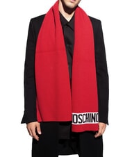 MOSCHINO LOGO Gerippter Schal Rot - Schals - 2