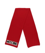 MOSCHINO LOGO Gerippter Schal Rot - Schals - 4