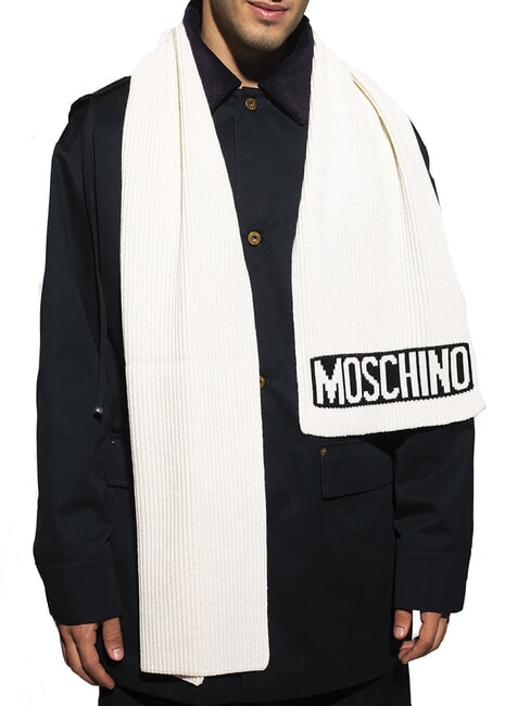 LOGO Gerippter Schal Creme - Schals