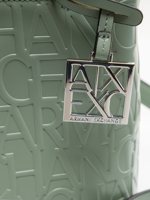 LOGO EMBOSSED Handtasche, mit Schultergurt Salbei - Damentaschen