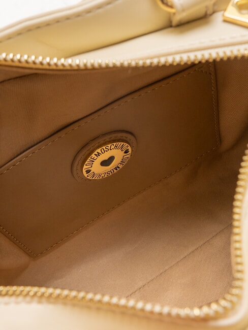 MADE WITH LOVE Mini-Handtasche mit Schultergurt Elfenbein - Damentaschen