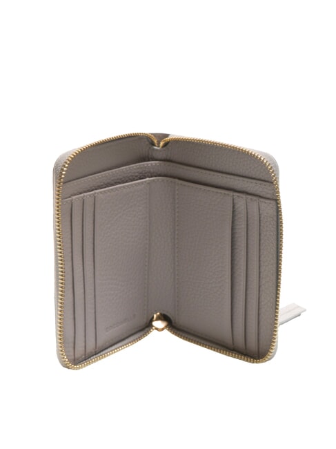 VOILE Mittelgro&szlig;e Lederbrieftasche mit Rundum-Rei&szlig;verschluss hellgrau - Brieftaschen Damen