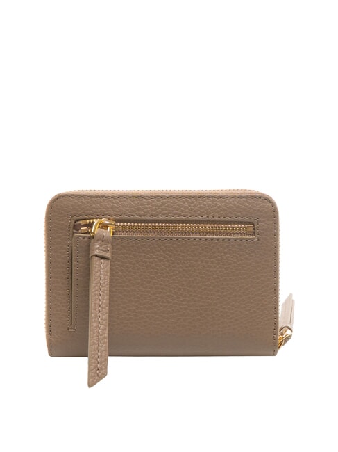 VOILE Mittelgro&szlig;e Lederbrieftasche mit Rundum-Rei&szlig;verschluss warmes Taupe - Brieftaschen Damen