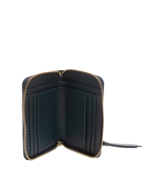 VOILE Mittelgro&szlig;e Lederbrieftasche mit Rundum-Rei&szlig;verschluss Mitternachtsblau - Brieftaschen Damen