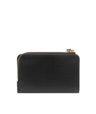 COCCINELLE VOILE Mittelgro&szlig;e Brieftasche aus geh&auml;mmertem Leder Schwarz - Brieftaschen Damen - 3