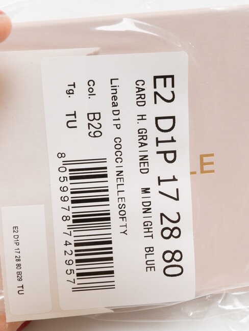 SOFTY Kartenetui aus geh&auml;mmertem Leder Mitternachtsblau - Brieftaschen Damen