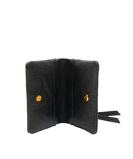 COCCINELLE SOFTY Kartenetui aus geh&auml;mmertem Leder Schwarz - Brieftaschen Damen - 2