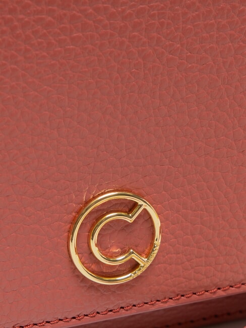 TULIP Schultertasche aus geh&auml;mmertem Leder Topf - Damentaschen