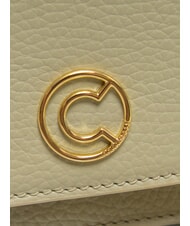 COCCINELLE TULIP Schultertasche aus geh&auml;mmertem Leder Seladongr&uuml;n - Damentaschen - 3