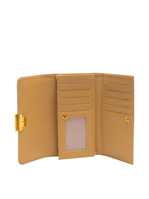 TALEA Kontinentale Brieftasche aus geh&auml;mmertem Leder frisches Beige - Brieftaschen Damen