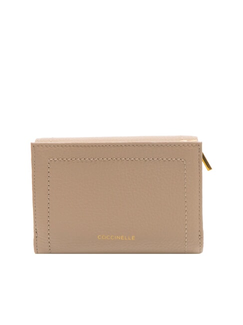 TALEA Mittelgro&szlig;e Brieftasche aus geh&auml;mmertem Leder Puderrosa - Brieftaschen Damen