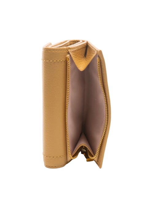 TALEA Mittelgro&szlig;e Brieftasche aus geh&auml;mmertem Leder frisches Beige - Brieftaschen Damen