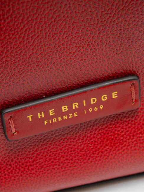 CARLOTTA Bucket-Umh&auml;ngetasche Kirsche / Gold - Damentaschen