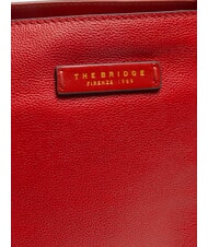 THE BRIDGE CARLOTTA Umh&auml;ngetasche aus Leder Kirsche / Gold - Damentaschen - 3