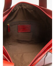 THE BRIDGE CARLOTTA Umh&auml;ngetasche aus Leder Kirsche / Gold - Damentaschen - 5