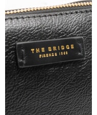 THE BRIDGE CARLOTTA Kosmetiktasche aus Leder Schwarzes Gold - Beauty-Case - 3
