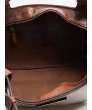 THE BRIDGE LUCIA Hobo-Umh&auml;ngetasche aus Leder BRAUN - Damentaschen - 5