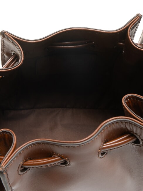 CAMILLA Beuteltasche aus Leder BRAUN - Damentaschen