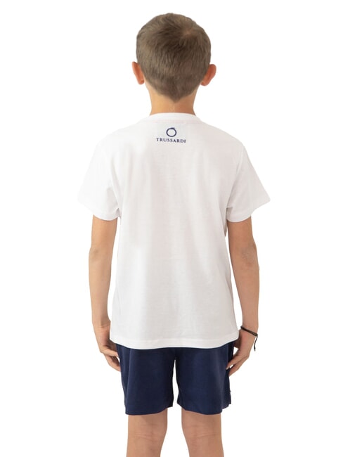 TOMMES Set aus T-Shirt und Bermudashorts wei&szlig;/meerblau - Trainingsanz&uuml;ge f&uuml;r Kinder