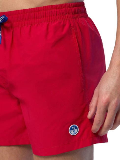 VOLLEY Boxer-Badeanzug mit Logo Rot - Herrenbadehosen