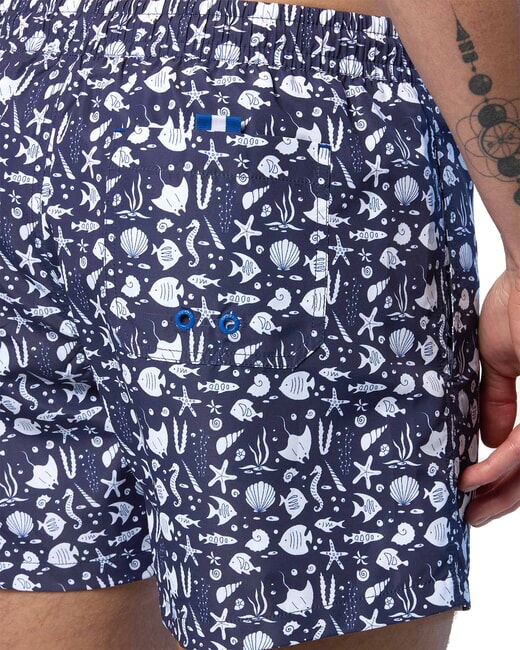 VOLLEY Bedruckter Boxer-Badeanzug Kombinationen 15 - Herrenbadehosen