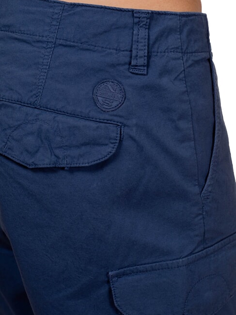 AMERICA Cargo-Shorts aus Baumwolle dunkler Denim - Hosen Herren