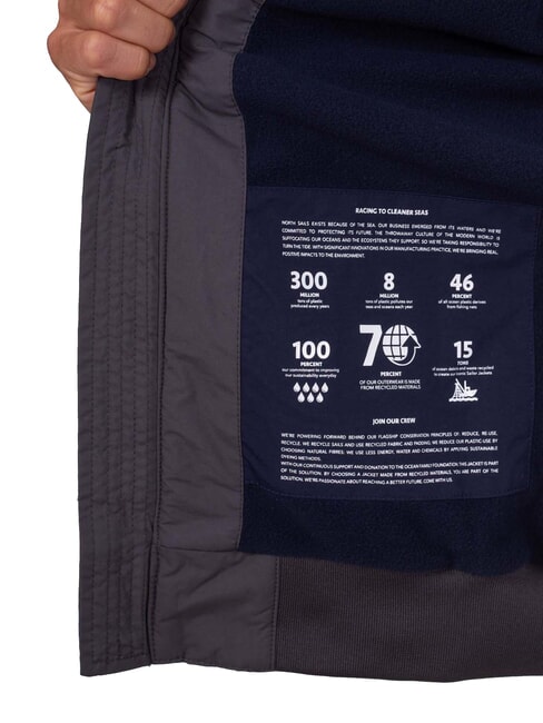 SAILOR Jacke mit durchgehendem Rei&szlig;verschluss Asphalt - Herrenjacken