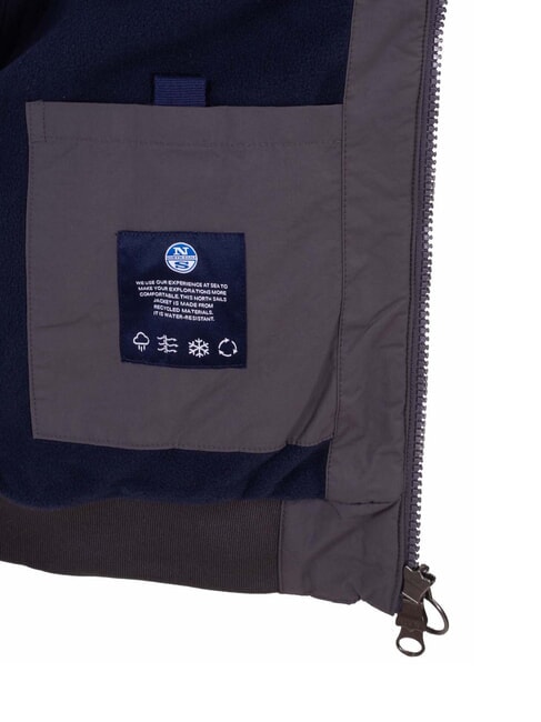 SAILOR Jacke mit durchgehendem Rei&szlig;verschluss Asphalt - Herrenjacken