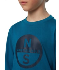 NORTH SAILS GRAPHIC KIDS Lang&auml;rmliges Baumwollhemd wassergr&uuml;n - Kinder-T-Shirt - 3