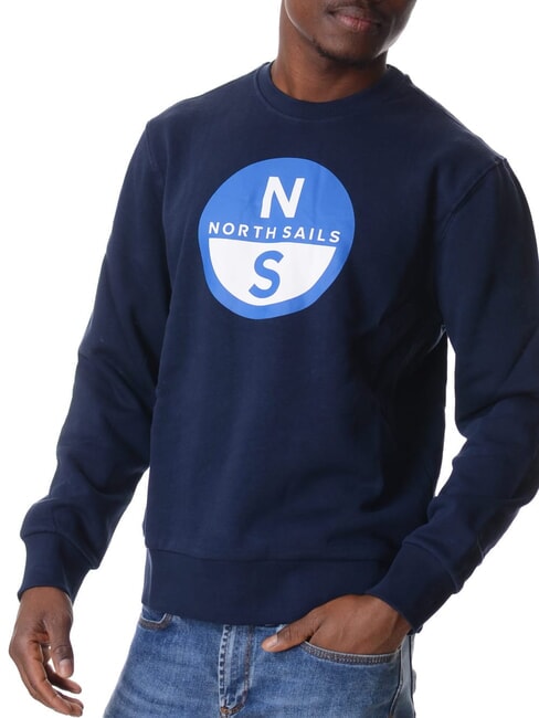 GRAPHIC Sweatshirt mit Rundhalsausschnitt aus Baumwolle Navy blau - Sweatshirts Herren