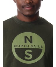NORTH SAILS GRAPHIC Sweatshirt mit Rundhalsausschnitt aus Baumwolle Waldgr&uuml;n - Sweatshirts Herren - 3