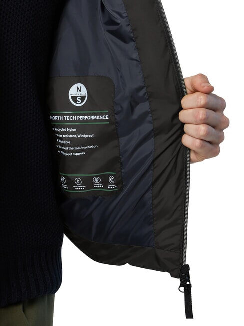 LASER PUFFER Mittellange Daunenjacke Waldgr&uuml;n - Daunenjacken f&uuml;r Herren