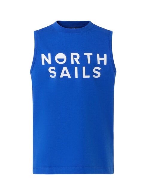 PRINTED KIDS Baumwollpullover mit Armausschnitt Surfblau - Kinder-T-Shirt