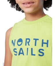 NORTH SAILS PRINTED KIDS Baumwollpullover mit Armausschnitt saurer Kalk - Kinder-T-Shirt - 3