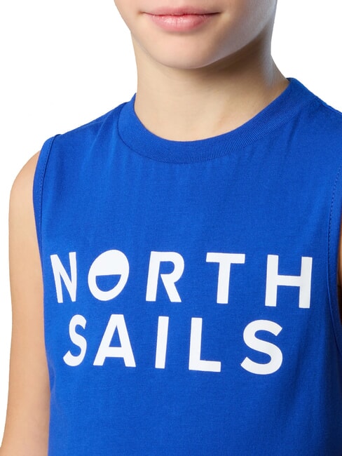 PRINTED KIDS Baumwollpullover mit Armausschnitt Surfblau - Kinder-T-Shirt