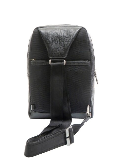 VIBE One-Shoulder-Tasche aus Leder Schwarz - Umh&auml;ngetaschen Herren